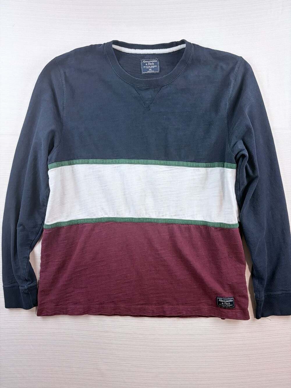 Abercrombie & Fitch Colorblock Long Sleeve Shirt Size XXL